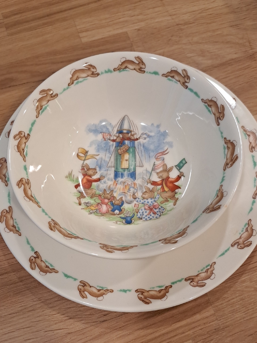 Royal Doulton Bunnykins Plate & Bowl